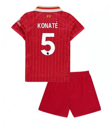 Liverpool Ibrahima Konate #5 Hemmakläder Barn 2024-25 Kortärmad (+ Korta byxor)